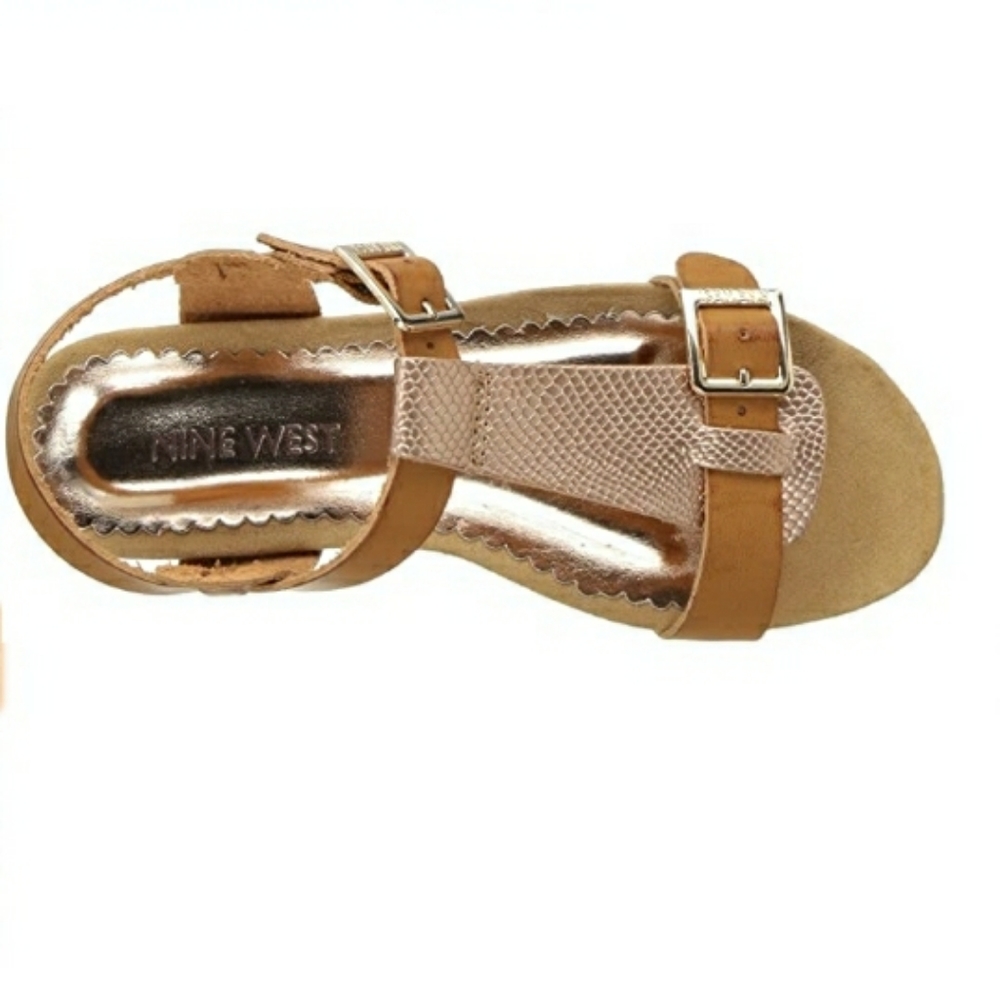 NIB Nine West Taryn T-strap Buckle Sandal